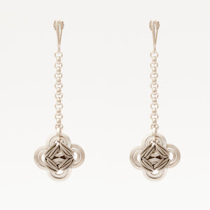 Orecchini Earrings Quadrilobo Argento Silver Brengpla