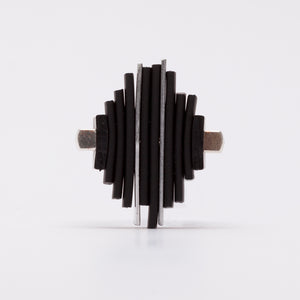 Anello Ring Acciaio Stell Silicone Nero Black  Brengola