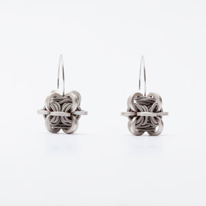 Orecchini Earrings Cubo Piccolo Argento Silver  Brengola