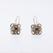 Load image into Gallery viewer, Orecchini Earrings Cubo Piccolo Ottone Brass Brengola

