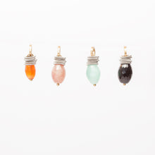 Load image into Gallery viewer, Agata Nera, Carnelia, quarzo, Agata Ambrata Pendagli collana Carnelian Brengola
